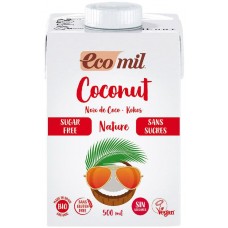 Kokosų pienas be cukraus, ekologiškas (500ml)